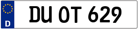 Truck License Plate